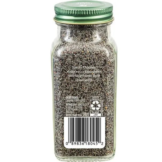 Simply Organic Poppy Seed, Whole 3.38 oz.