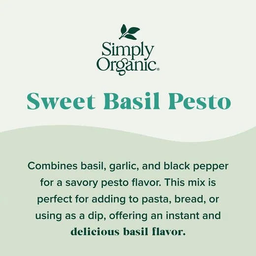 Simply Organic Sweet Basil Pesto Sauce Mix 0.53 oz.
