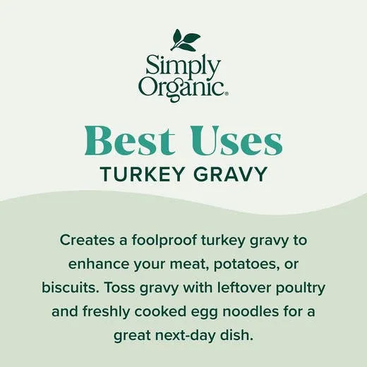 Simply Organic Turkey Flavored Gravy Mix 0.85 oz.
