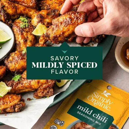 Simply Organic Mild Chili Seasoning Mix 1.00 oz.