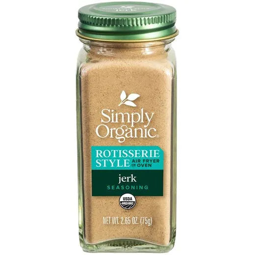 Simply Organic Jerk Rotisserie Style Seasoning 2.65 oz.