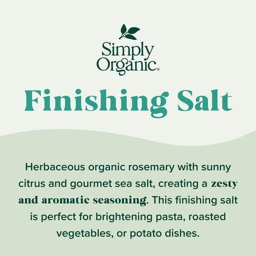 Simply Organic Citrus Rosemary Finishing Salt 2.58 oz.