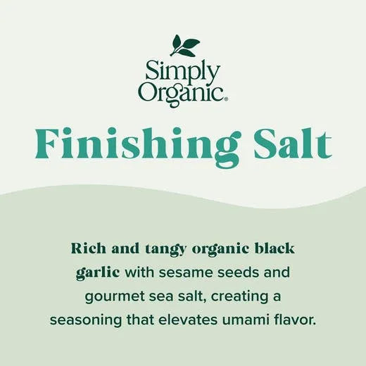 Simply Organic Black Garlic Finishing Salt 2.19 oz.