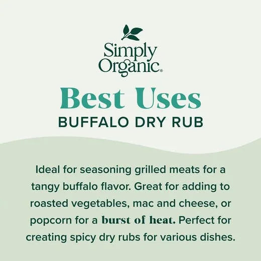 Simply Organic Buffalo Dry Rub 0.95 oz.