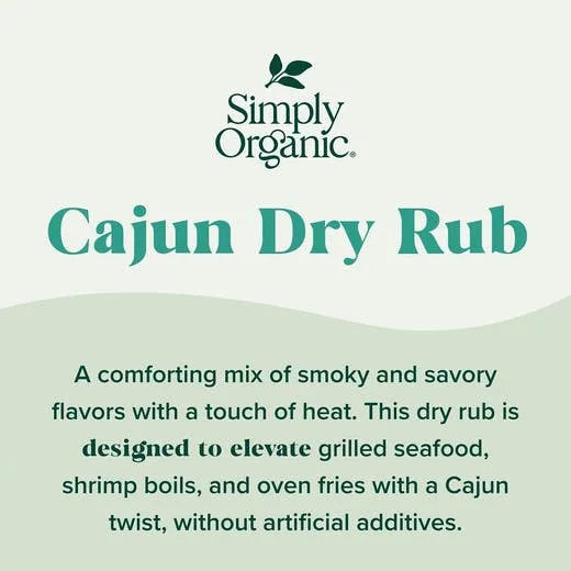 Simply Organic Cajun Dry Rub 0.88 oz.
