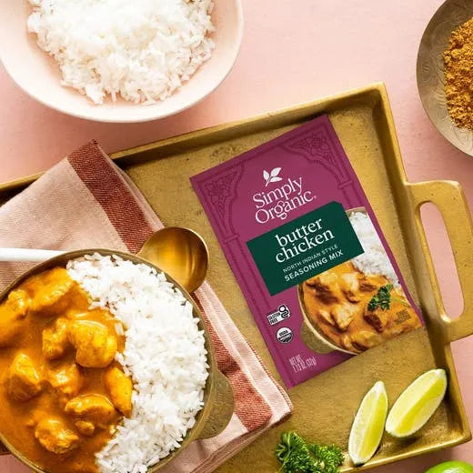 Simply Organic Butter Chicken North Indian Style Seasoning Mix 1.13 oz.