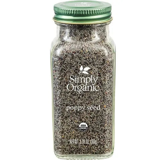 Simply Organic Poppy Seed, Whole 3.38 oz.