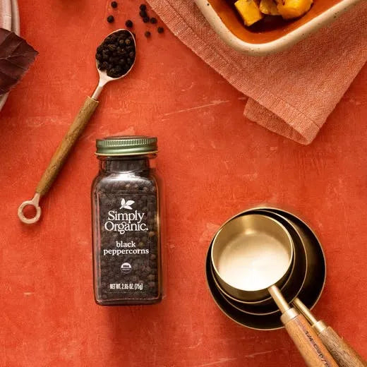 Simply Organic Whole Black Peppercorns 2.65 oz.