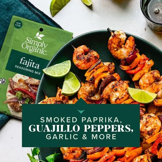 Simply Organic Fajita Seasoning Mix 1.00 oz.