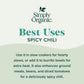Simply Organic Spicy Chili Seasoning Mix 1.00 oz.