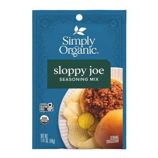 Simply Organic Sloppy Joe Seasoning Mix 1.41 oz.
