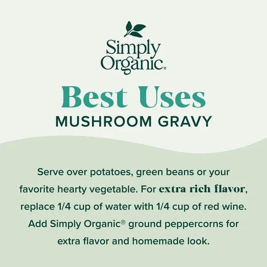 Simply Organic Mushroom Gravy Mix 0.85 oz.