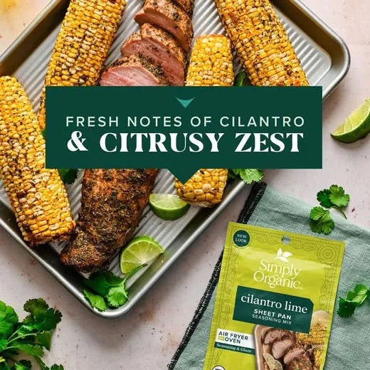 Simply Organic Sheet Pan Seasoning, Cilantro Lime 0.71 oz.