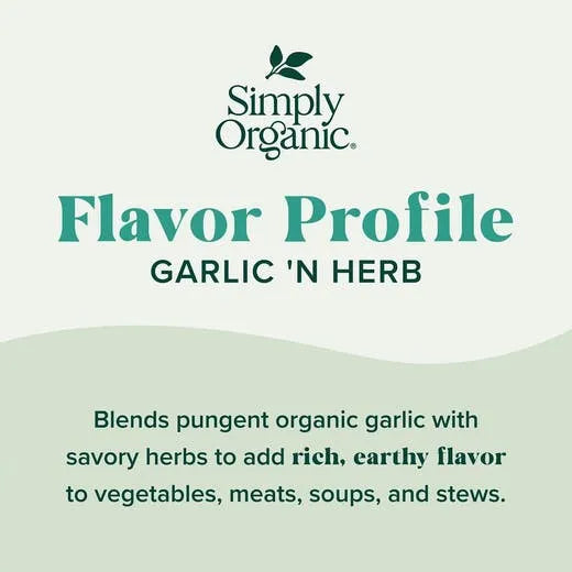 Simply Organic Garlic 'N Herb 3.10 oz.