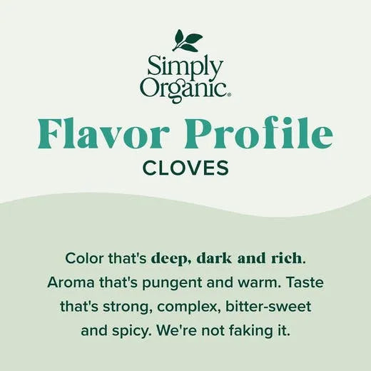 Simply Organic Cloves, Ground 2.82 oz.