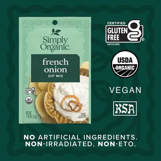 Simply Organic French Onion Dip Mix 1.10 oz.