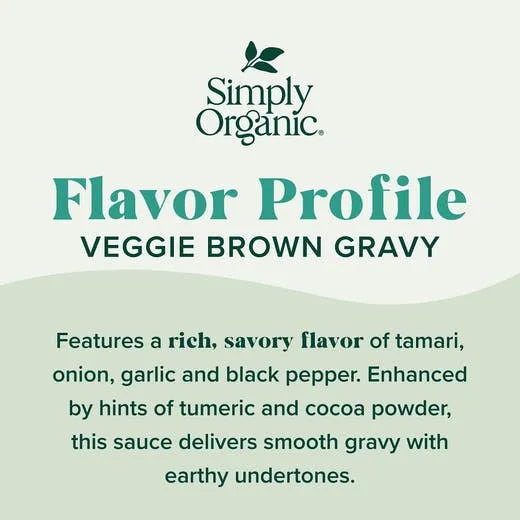 Simply Organic Vegetarian Brown Gravy Mix 1.00 oz.