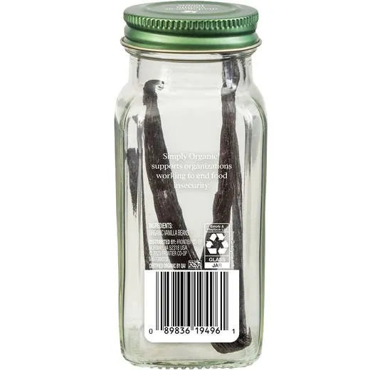 Simply Organic Madagascar Vanilla Beans 2 beans