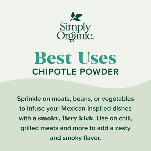 Simply Organic Chipotle Powder 2.65 oz.