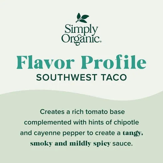 Simply Organic Southwest Taco Simmer Sauce 8.00 fl. oz.