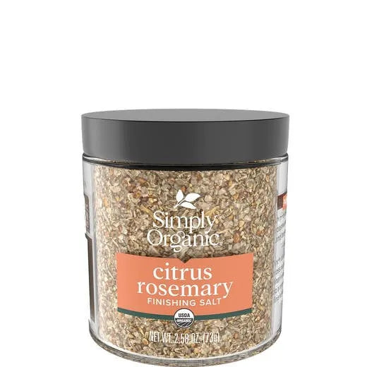Simply Organic Citrus Rosemary Finishing Salt 2.58 oz.
