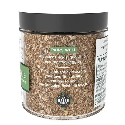 Simply Organic Hatch Chile Finishing Salt 2.61 oz.