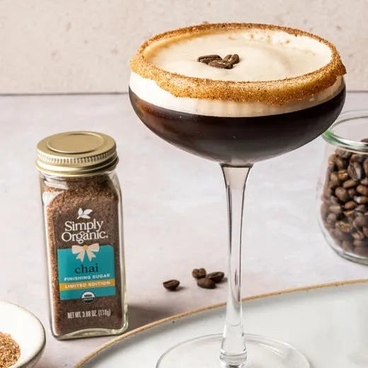 Simply Organic Chai Finishing Sugar 3.88 oz.