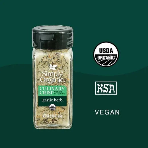 Simply Organic Garlic Herb Culinary Crisp 3.03 oz.