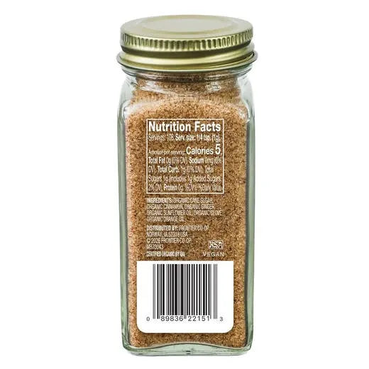 Simply Organic Gingerbread Orange Finishing Sugar 3.81 oz.