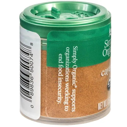Simply Organic Cayenne Pepper 0.53 oz.